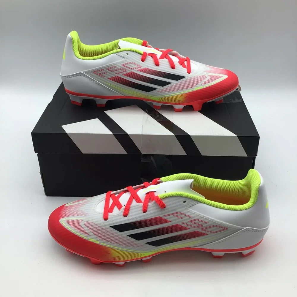 Adidas F50 Club FG MG Soccer Cleats White Neon Orange IE1243 Men Size 11 New